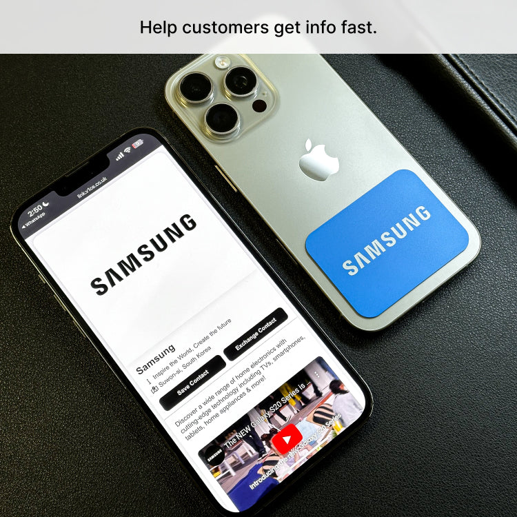 #blue NFC Phone Card