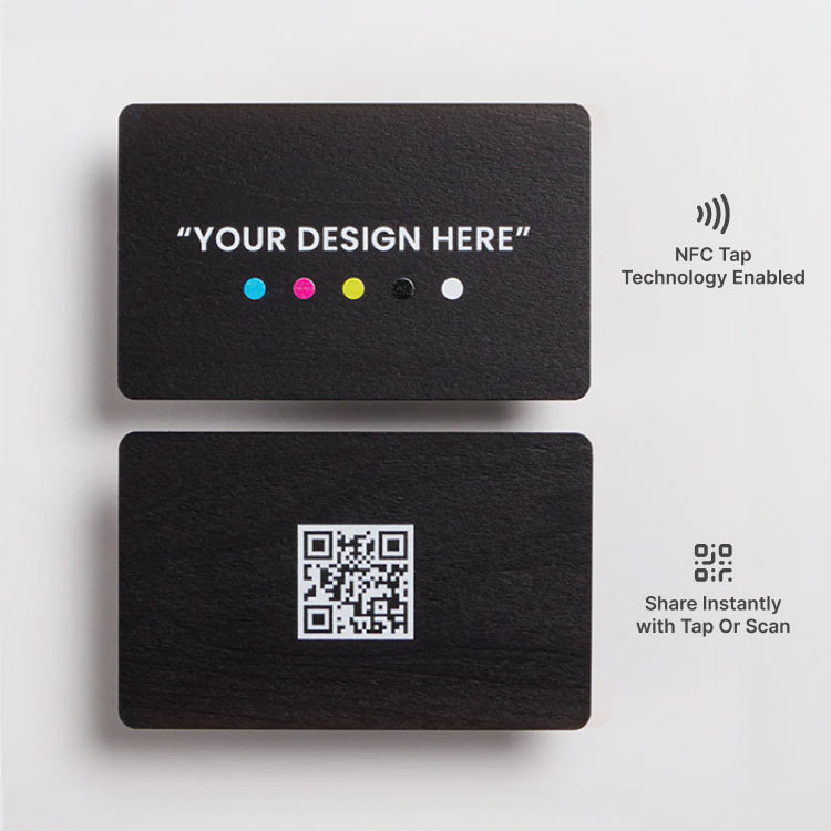 #Black Bamboo NFC Business Card