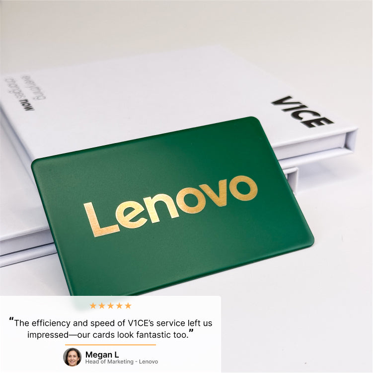 #green & gold NFC business card