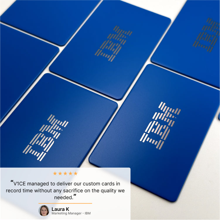 #Blue & Silver NFC Business Card