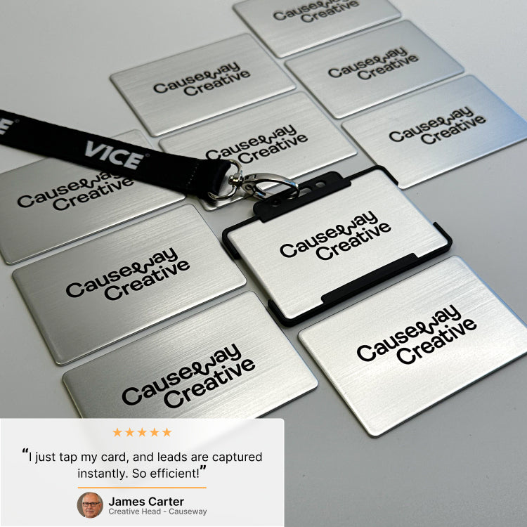 #Silver & Black NFC Business Card