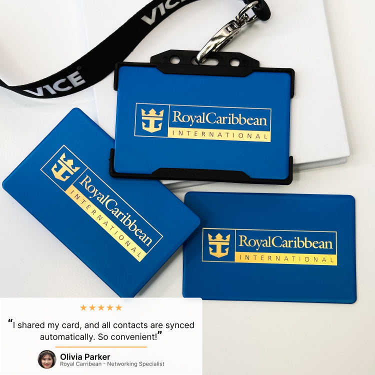 #Blue & Gold NFC Business Card