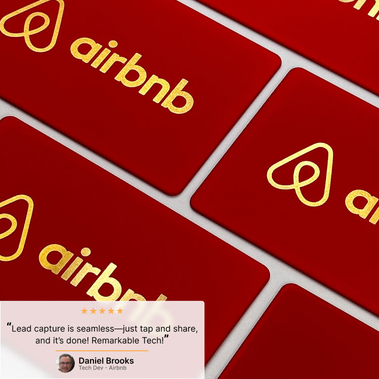 #red & gold NFC business card