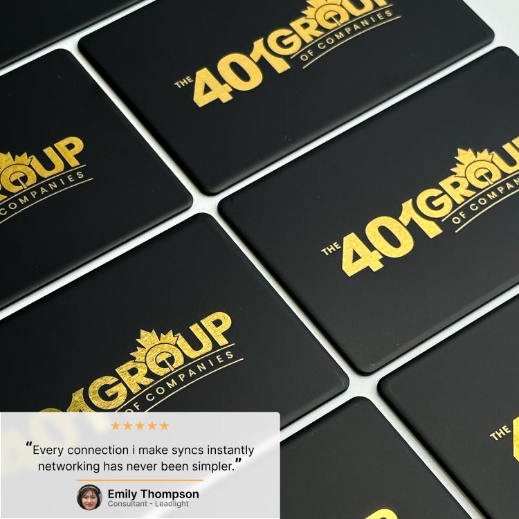 #Black & Gold NFC Business Card