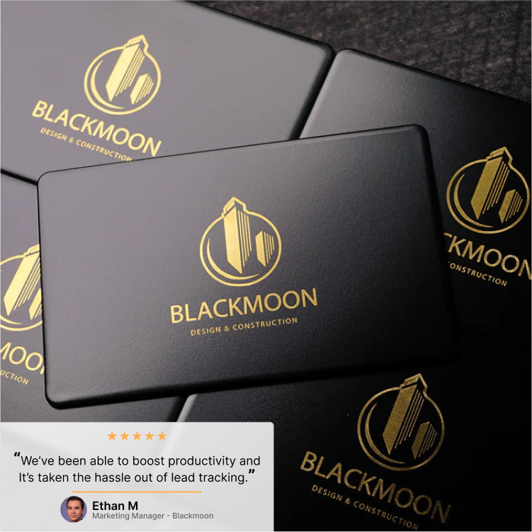 #Black & Gold NFC Business Card