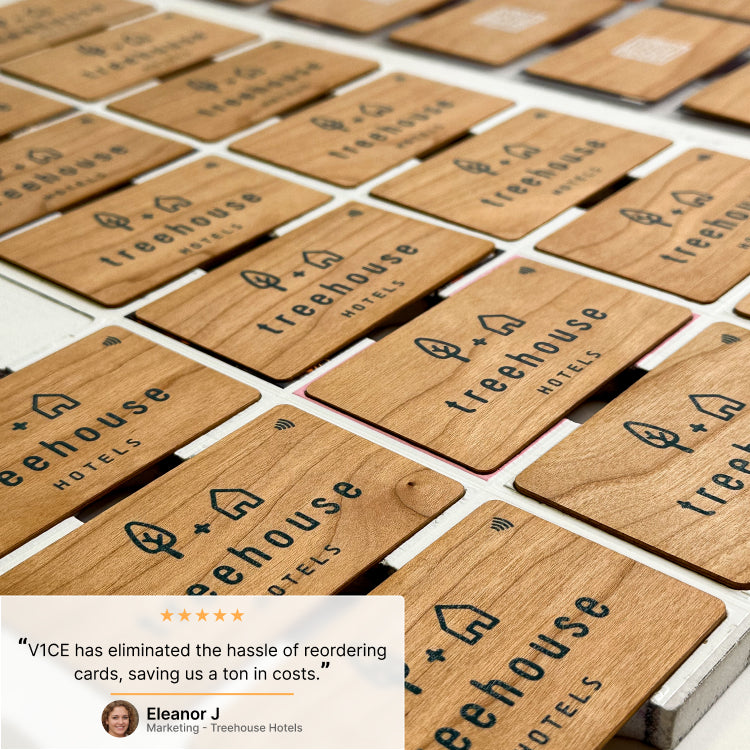 Sapele Bamboo NFC Business Card