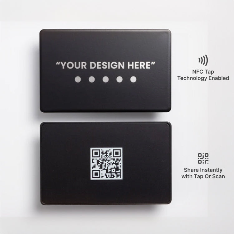 #Black & Silver NFC Business Card