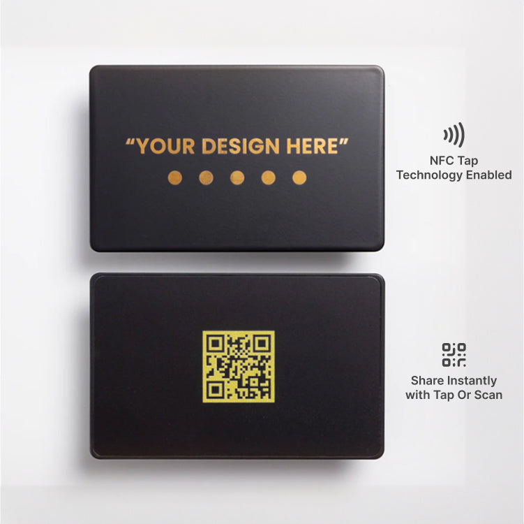 #Black & Gold NFC Business Card