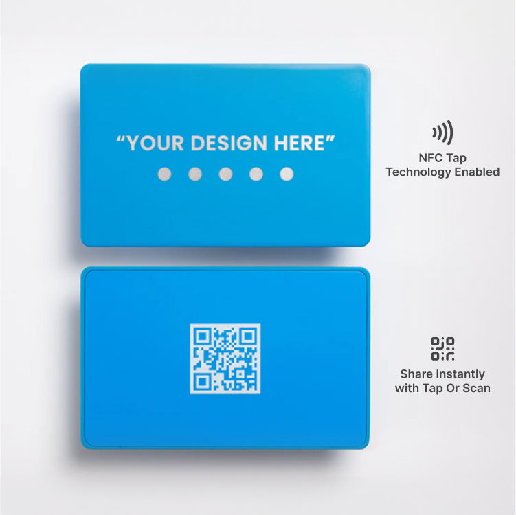 #Blue & Silver NFC Business Card