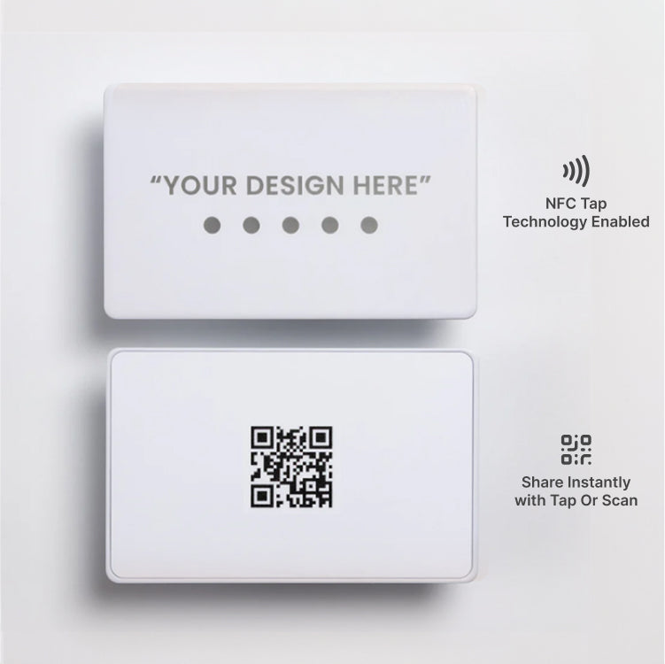 #white & silver NFC Business Card