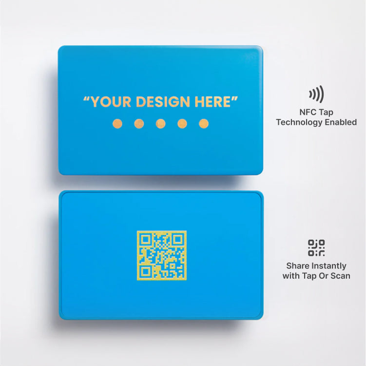 #Blue & Gold NFC Business Card