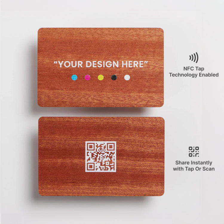 #Cherry Bamboo NFC Business Card