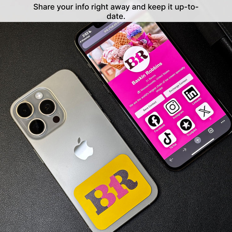 #yellow NFC Phone Card